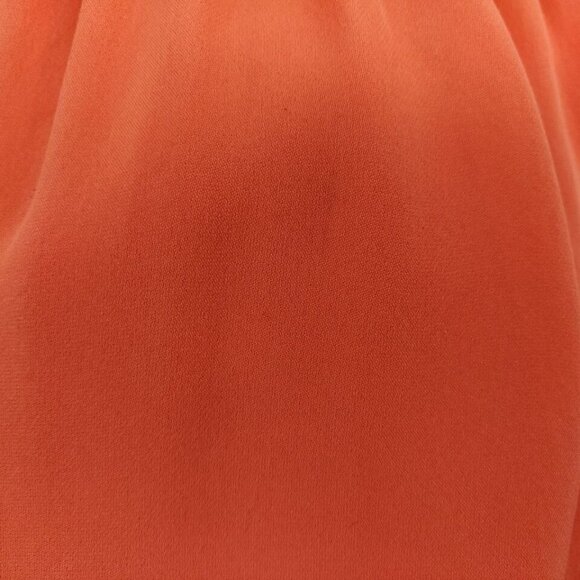 Tibi Silk Ruffle Dress Size 8 Orange Coral Sleeveless Lined Feminine Flowy - Picture 12 of 12
